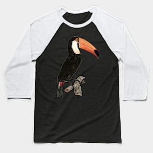 Regal Toucan sitting on Branch Baseball T-Shirt